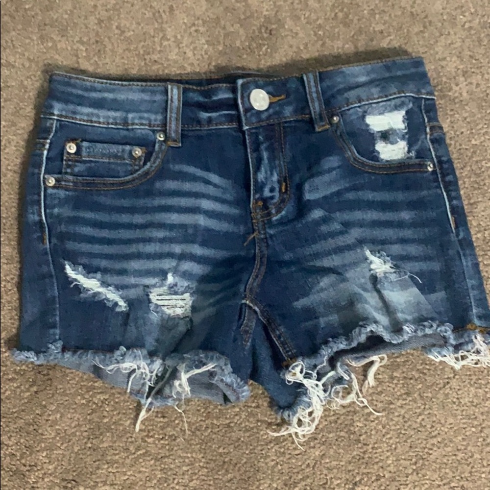 ripped jean shorts